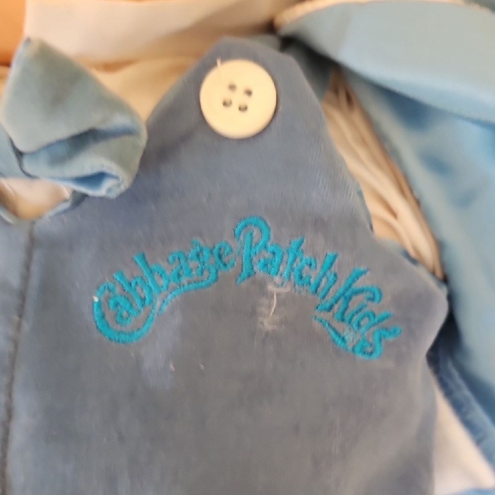 Vintage Cabbage Patch Kid Doll Blonde Blue Clothes Appalachian Coleco 1978-1982 - Picture 8 of 16